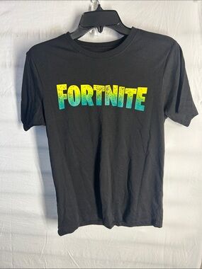 Kids Fortnite Short-Sleeve Black Logo Tee